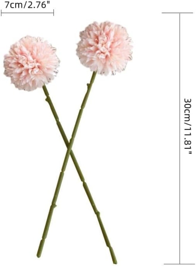 Homyu (اللحوم الوردي) - الزهور الاصطناعية كريزانتيموم كرة الزهور باقة 10 قطع هدية للأشخاص المهمين الأخلاق المجيدة لمكتب المنزل حفلات مقهى وحفلات الزفاف ((الشمبانيا الوردي) - Image 2